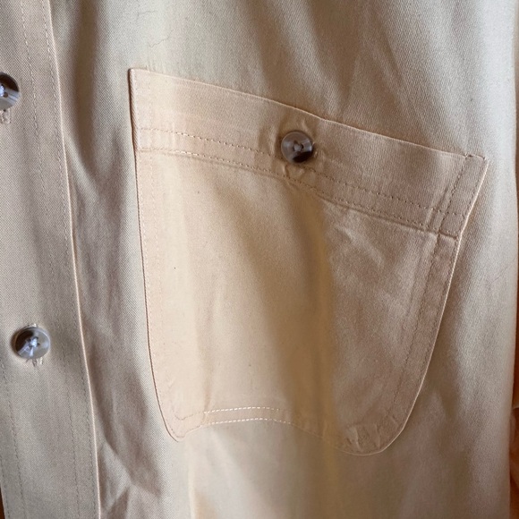 Men's Redhead short sleeve button down shirt in yellow. Size small - Picture 2 of 6